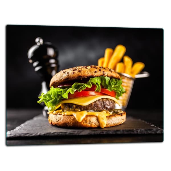 SKÄRBRÄDA I GLAS 52x40 BURGER