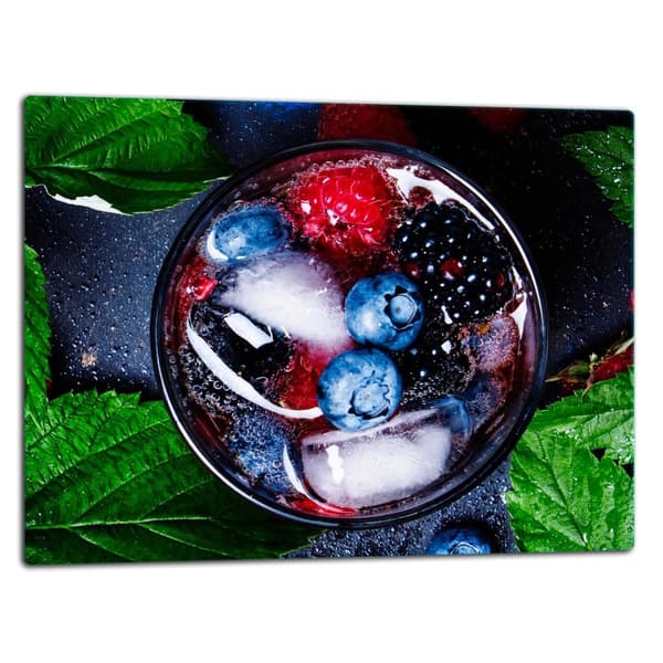 SKÄRBRÄDA I GLASPLATTA 52x40 FRUKT