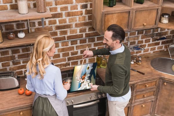 GLAS SKÆREBRÆT 52x40 LANDSKAB