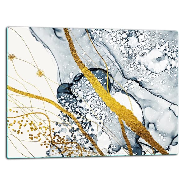 SKÆREBRÆT I GLAS 52x40 MARMOR