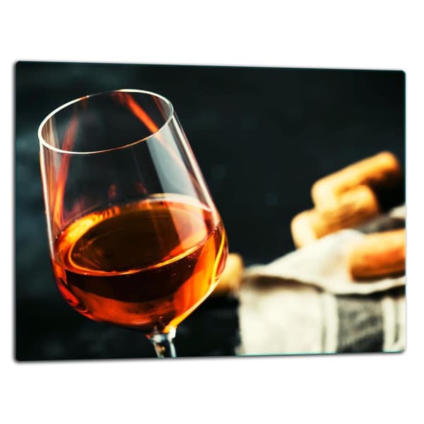 SKÆREBRÆT I GLAS 52x40 VIN