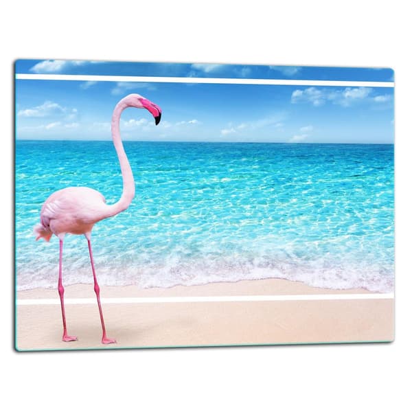 SKÄRBRÄDA I GLAS 52x40 FLAMINGO