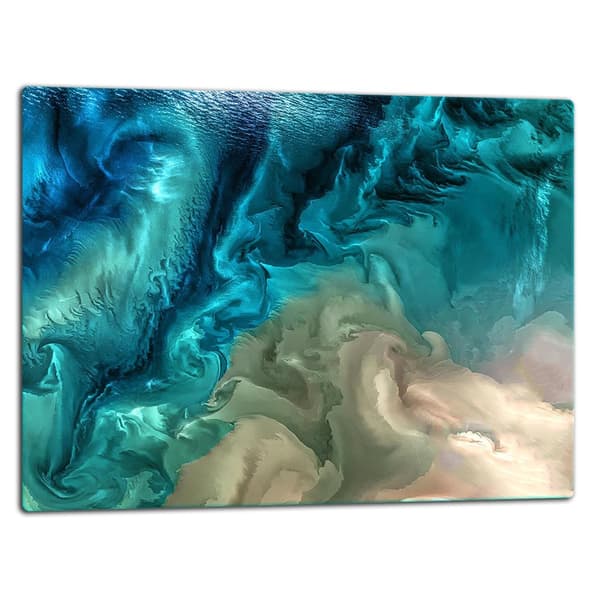 SKÆREBRÆT I GLAS 52x40 MARMOR
