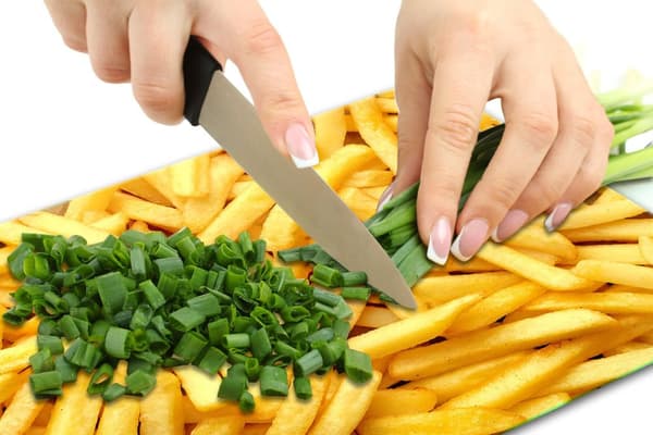SKÆREBRÆT I GLAS 52x40 POMMES FRITES