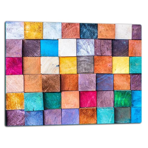SKÄRBRÄDA I GLASPLATTA 52x40 MOSAIK