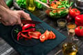 Miniatyrbild 9 av 11: SKÄRBRÄDA I GLAS 52x40 CHILI