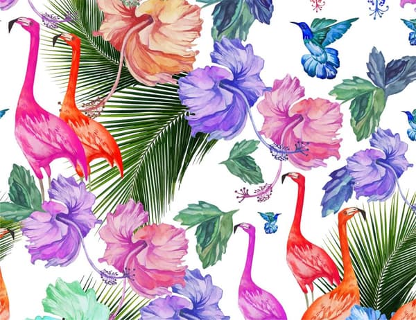 SKÄRBRÄDA I GLAS 52x40 FLAMINGO