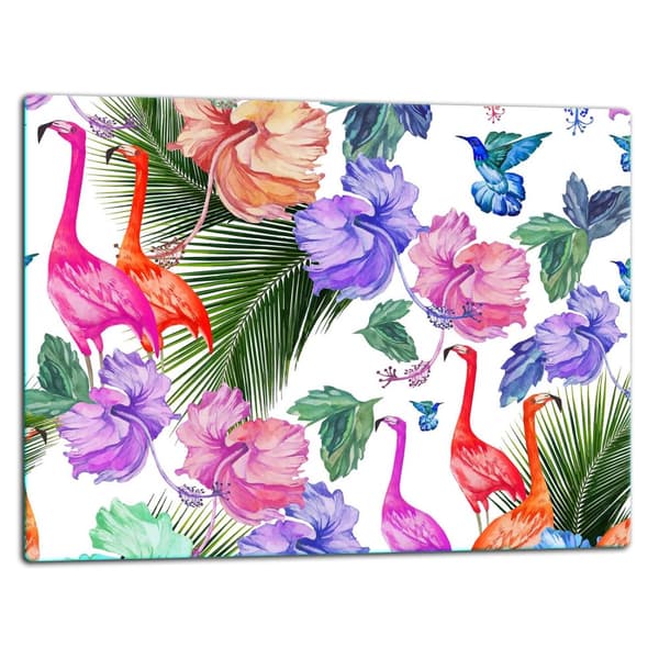 SKÄRBRÄDA I GLAS 52x40 FLAMINGO