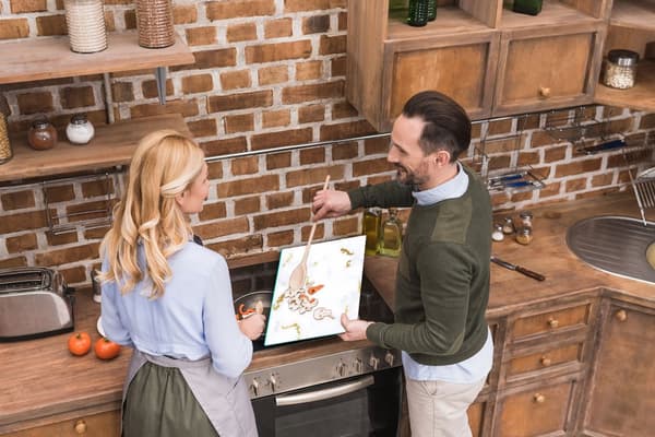 GLASSKÆREBRÆT 52x40 MARMOR