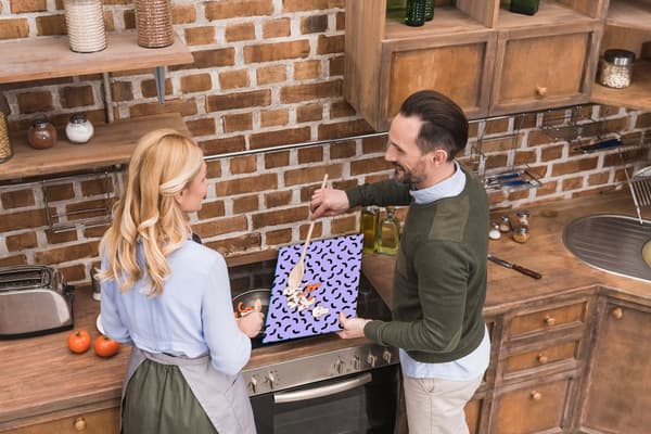 SKÄRBRÄDA I GLAS 52x40 MÖNSTER