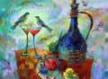 Miniatyrbild 2 av 11: SKÄRBRÄDA I HÄRDAT GLAS 30x22 VIN