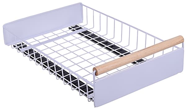 Korg Utdragbar låda för skåp köksorganisatör vit 38x24x9cm