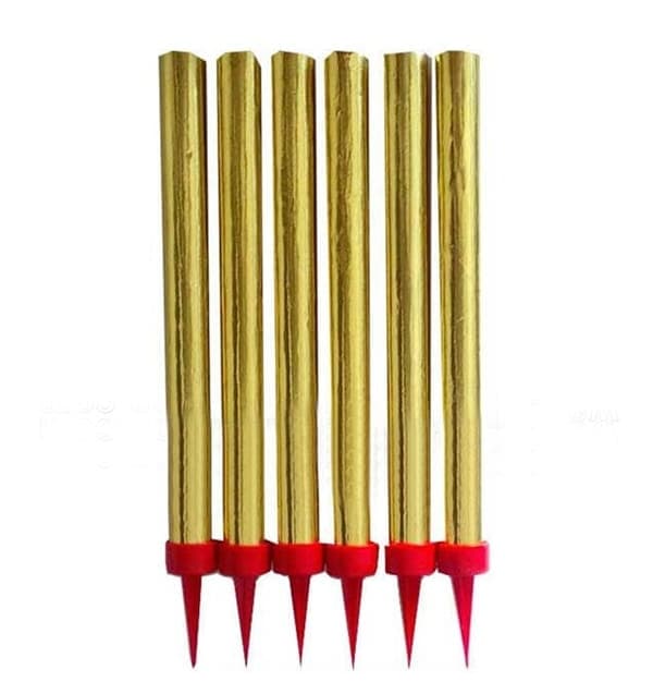 Kakkusuihkulähde 18 cm kultainen setti - 6 osaa