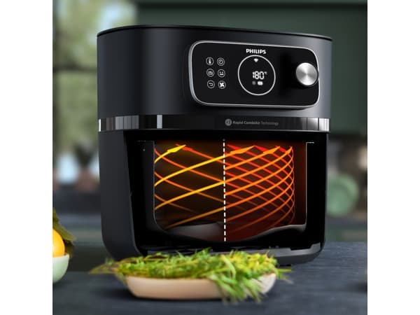 Philips 7000-serien HD9876/25 Single 8,3 l Autonom 2200 Watt varmluftfryser Hvit