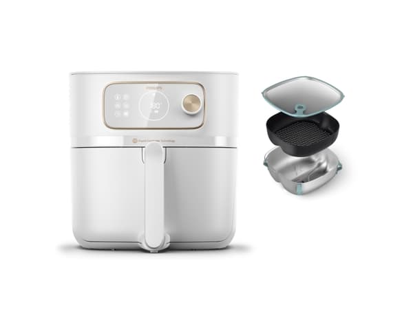 Philips 7000-serien HD9876/25 Single 8,3 l Autonom 2200 Watt varmluftfryser Hvit Hvit