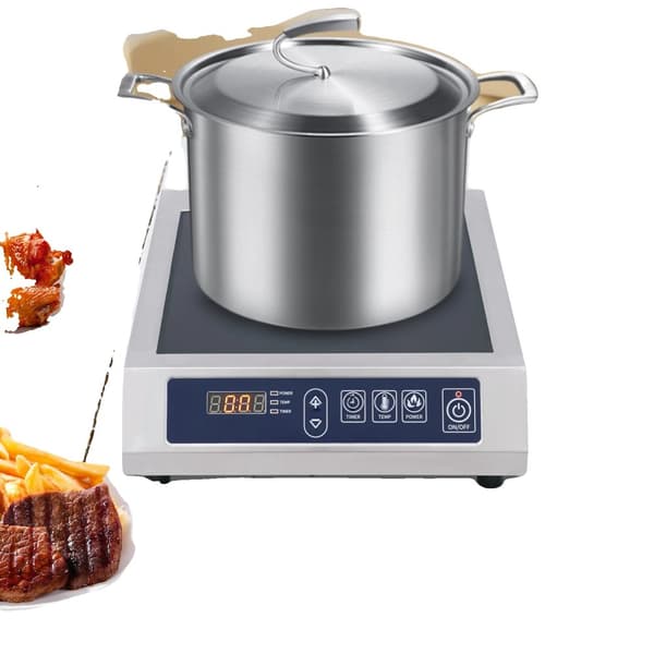 3500W Sähkökäyttöinen Induktiokeitin, Säädettävä Lämpötila 60-300℃, Korkea Kuormituskapasiteetti 75kg,Ei
