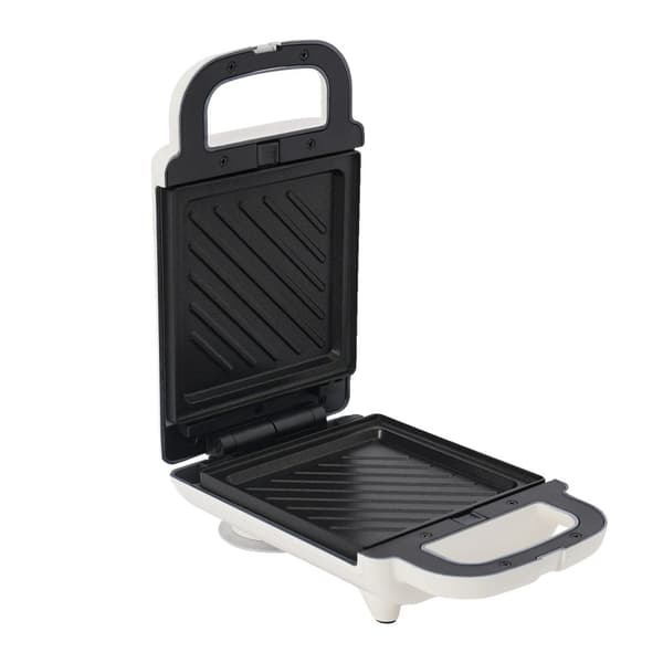 Elektrisk Sandwichmaker, 650W Effekt, Dobbelt Funktionalitet,HVID