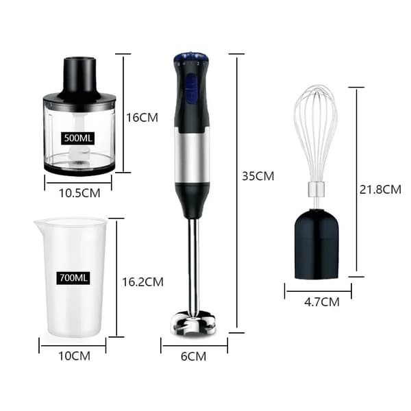 Elektrisk Stavblender, 1000W Effekt, 4-i-1 Funktionalitet,4i1, 220V