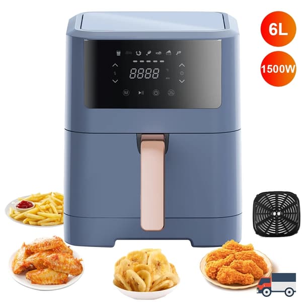 Elektrisk Air Fryer, 6L/9L kapacitet, 1500W/2400W effekt,B, EU