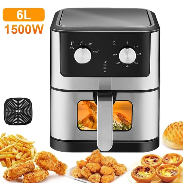 Sähkökäyttöinen Ilmakypsennin, 6L/9L Kapasiteetti, 1500W/2400W Teho,C, EU