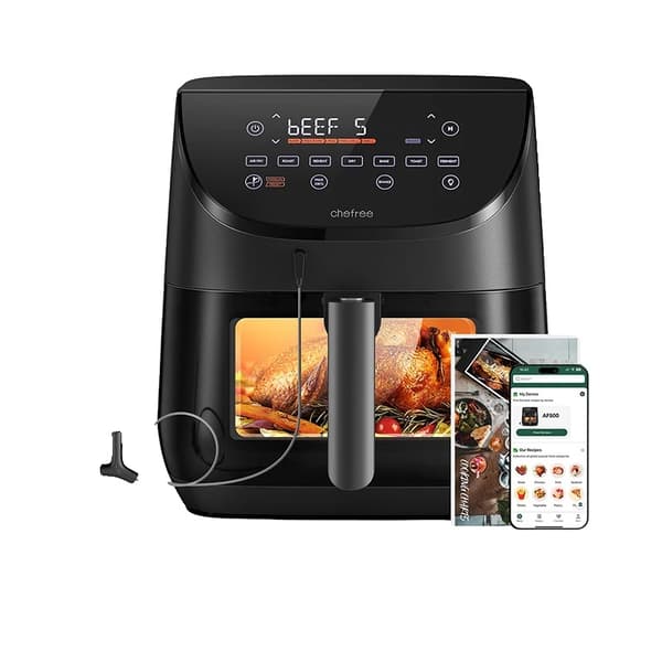Luftfritös, 6,5L kapacitet, smart probertermometer,CHEFREE AF500, EU