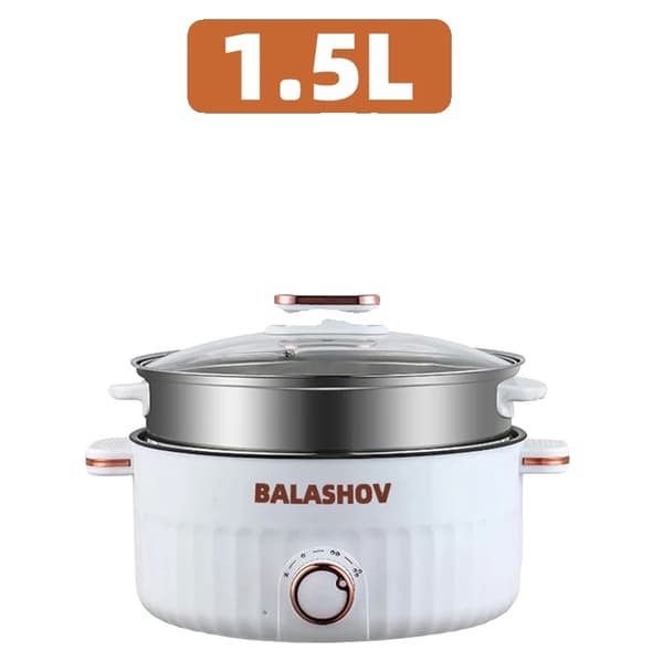Bærbar Elektrisk Riskoger, 1,5L Kapacitet, Multifunktionel Madlavning,1,5 l, EU