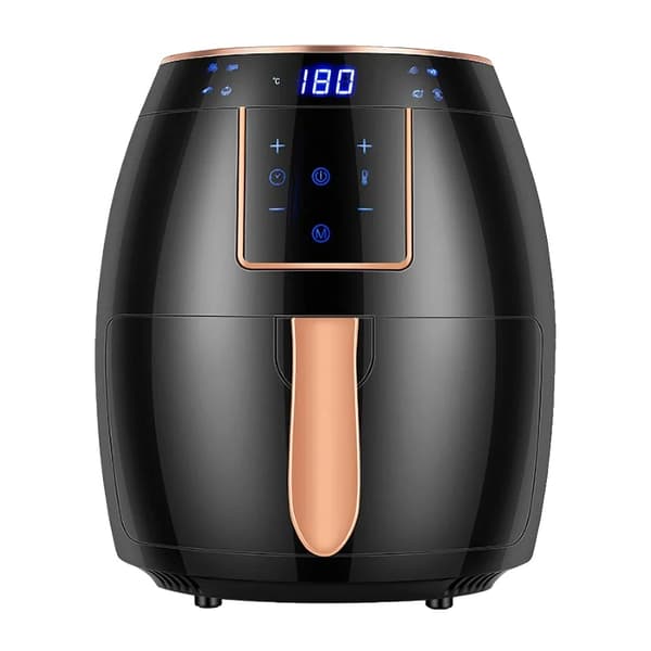 Luftfryer, 5,5L kapacitet, 1300W effekt, berøringsskærmskontrol,sort, EU