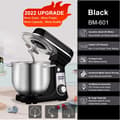 Miniatyrbillede 2 af 2: Køkken Stand Mixer, Stille Motor, 6 hastigheder, 6L Sort BM-601, EU