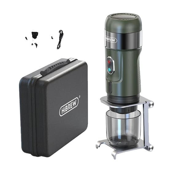 Bærbar Espresso Kaffemaskine, Trådløs, Kompatibel med Nespresso og Dolce Kapsler, H4B GN, EU