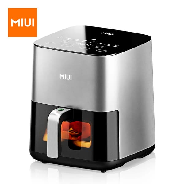 Air Fryer, 5L Kapacitet, Berøringskontrol,EU, Lys grå