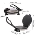 Miniatyrbillede 2 af 2: Elektrisk Crepe Maker, Justerbar Temperatur, Non-stick Overflade,sølv
