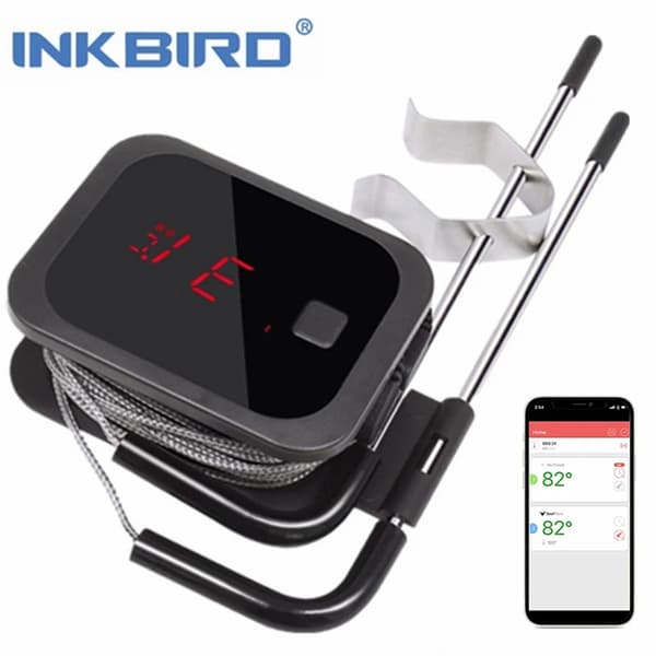 Trådlös Kötttermometer, Bluetooth 5.1 Anslutning, 4 Prober,IBT-2X Bluetooth