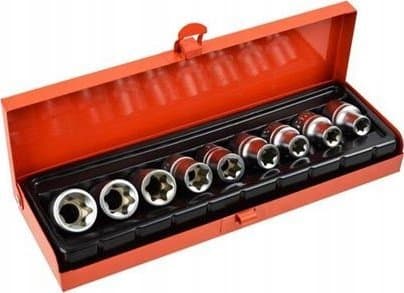 Geko 9ele.kpl.hylsy Torx E10-24,1/2 "GEKO,kotelo(20)