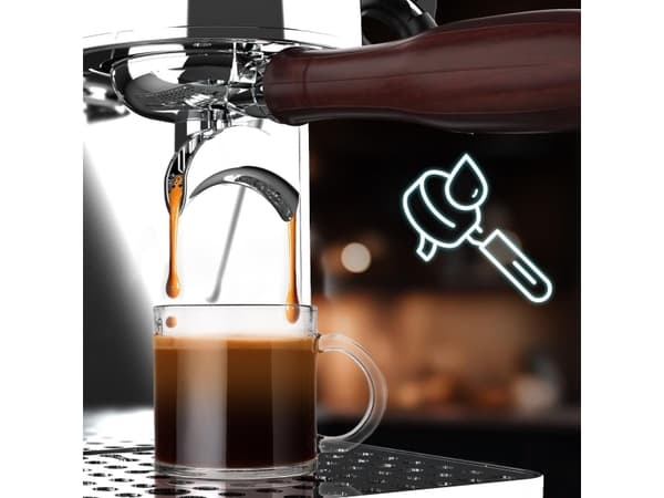 Cecotec Baristeo Intima, Espressomaskin, 1,7 l, Malt kaffe, 1850 W, Rustfritt stål