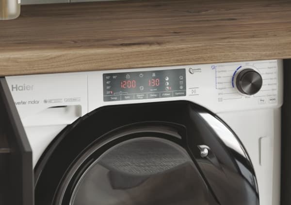 Haier Series 4 HWQ90B416FWB, etukuormaaja, 9 kg, B, 76 dB, 1600 rpm, A