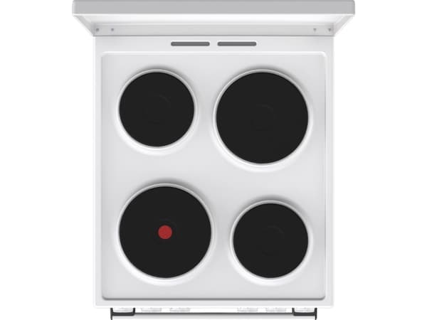 Gorenje GE5A23WH, Fristående köksspis, Vit, Rotations-, Vit, Gjutjärnsplatta, 4 zone(s)