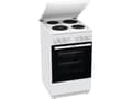 Miniatyrbild 2 av 5: Gorenje GE5A23WH, Fristående köksspis, Vit, Rotations-, Vit, Gjutjärnsplatta, 4 zone(s)
