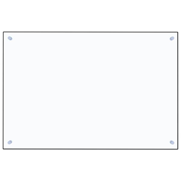 vidaXL Stänkskydd transparent 90x60 cm härdat glas