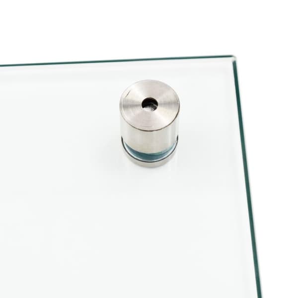 vidaXL Kjøkkenplate gjennomsiktig 80x50 cm herdet glass