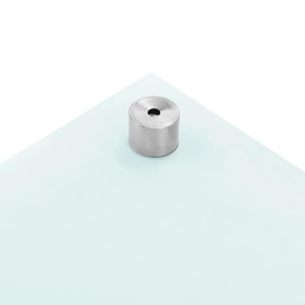 vidaXL Stänkskydd vit 90x60 cm härdat glas