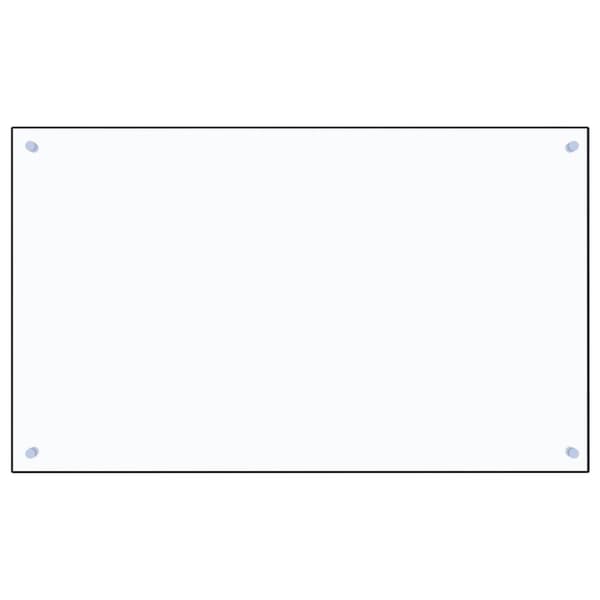 vidaXL Kjøkkenplate gjennomsiktig 100x60 cm herdet glass