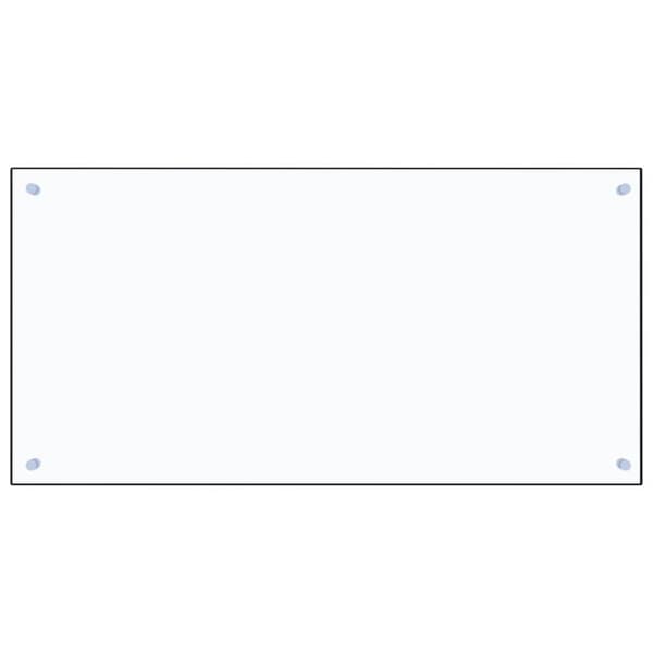 vidaXL Stänkskydd transparent 100x50 cm härdat glas