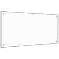 Miniatyrbild 1 av 7: vidaXL Stänkskydd transparent 100x50 cm härdat glas