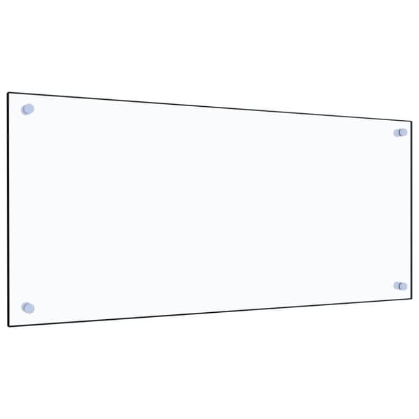 vidaXL Keittiön roiskesuoja läpinäkyvä 90x40 cm karkaistu lasi