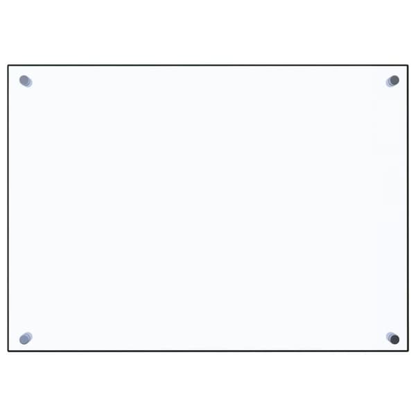 vidaXL stænkplade 70x50 cm hærdet glas gennemsigtig