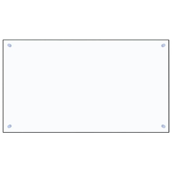 vidaXL stænkplade 90x50 cm hærdet glas gennemsigtig