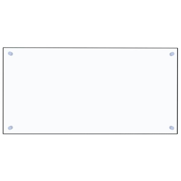 vidaXL stænkplade 80x40 cm hærdet glas gennemsigtig