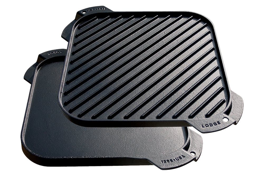 Lodge Fyrkantig vändbar grill/stekhäll, Liten