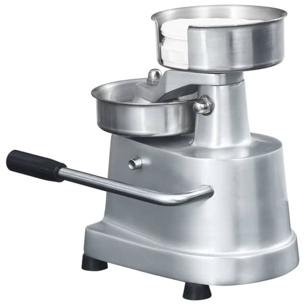 vidaXL hamburgerpresser med 500 mellemlægningspapirer 10 cm aluminium