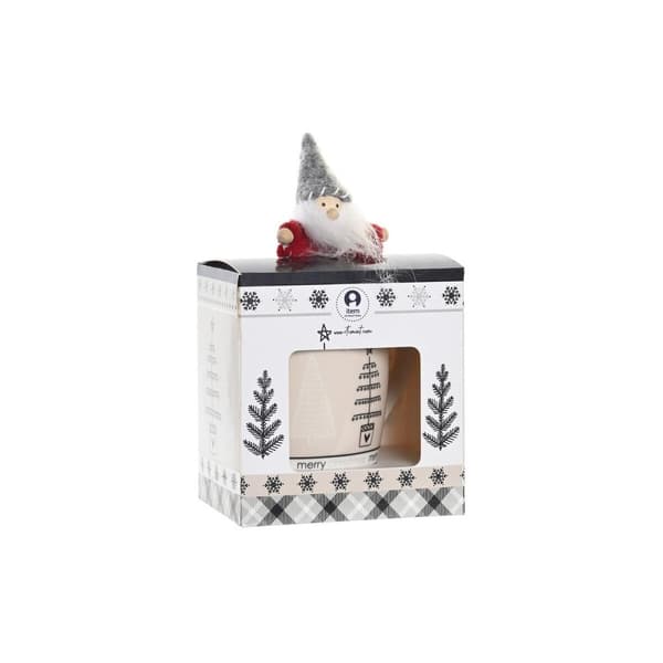 Mugg DKD Home Decor Rosa Svart Porslin Bone China (360 ml) (2 antal)